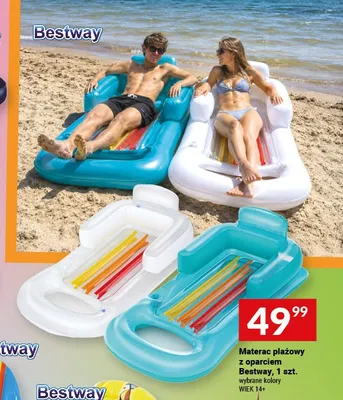 Materac plażowy z oparciem Bestway promocja w Twój Market