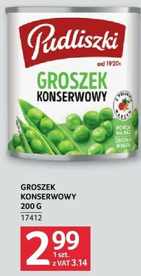 Groszek konserwowy Pudliszki promocja w Selgros