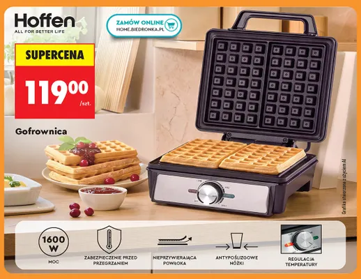 Gofrownica Hoffen promocja w Biedronka