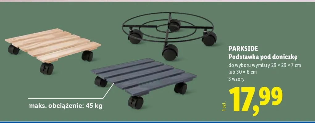 Podstawka pod doniczkę promocja w Lidl