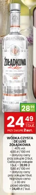 Wódka czysta de luxe promocja w Twój Market