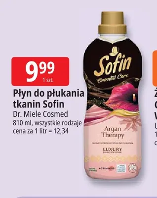 Płyn do płukania tkanin Sofin Oriental Care Argan Therapy promocja w Leclerc