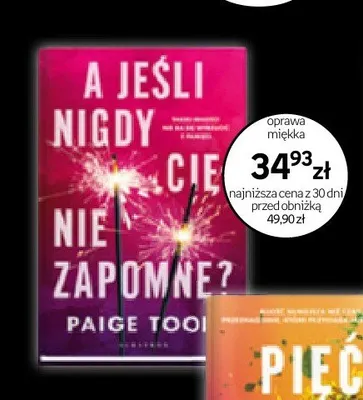 Książka A jeśli nigdy nie zapomnę? Paige Toon promocja w Empik
