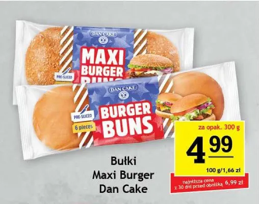 Bułki Maxi Burger Dan Cake promocja w Gram Market