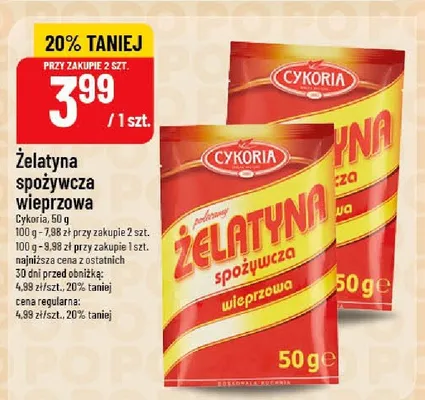 Żelatyna spożywcza wieprzowa promocja w POLOmarket
