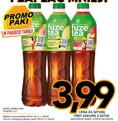 Napój herbaciany Fuze Tea Juicy o smaku cytryny promocja w Kupiec