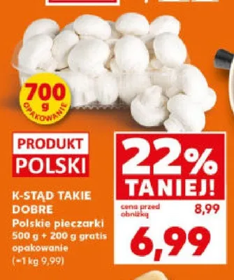 Pieczarki krojone promocja w Kaufland