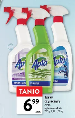 Spray czyszczący Apta promocja w Intermarche
