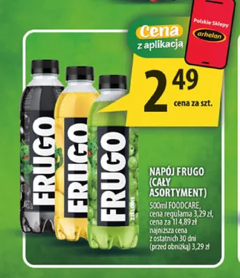Napój Frugo zielony promocja w Arhelan