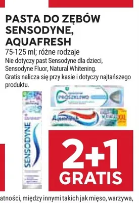 Pasta do zębów Sensodyne promocja w Stokrotka
