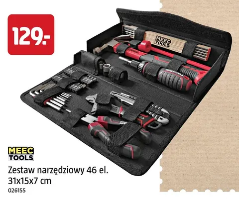 Zestaw narzędziowy 46 el. 31x15x7 cm Meec Tools promocja w Jula