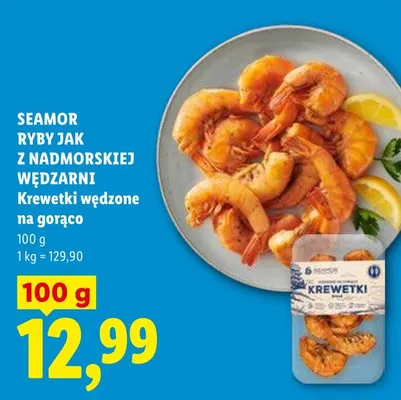 Krewetki wędzone na gorąco promocja w Lidl