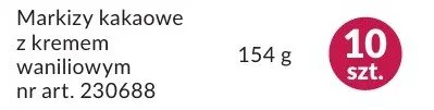 Ciastka markizy kakaowe z kremem waniliowym promocja w Makro