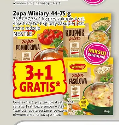 Zupa Winiary krupnik polski promocja w Prim Market