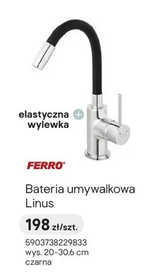 Bateria umywalkowa Ferro Linus promocja w Castorama