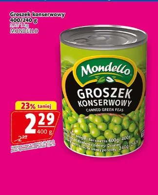 Groszek konserwowy Mondello promocja w Prim Market