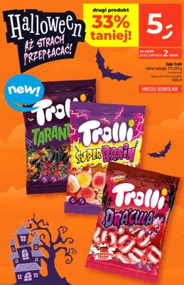 Żelki Trolli Tarantula promocja w Dealz