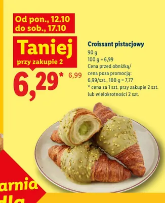 Croissant pistacjowy promocja w Lidl