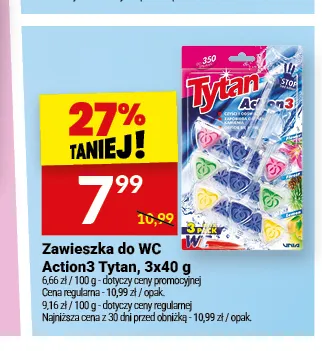 Zawieszka do WC Action3 Tytan 3-pak promocja w Twój Market