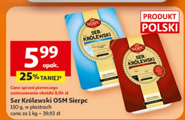 Ser Królewski w plastrach promocja w Auchan