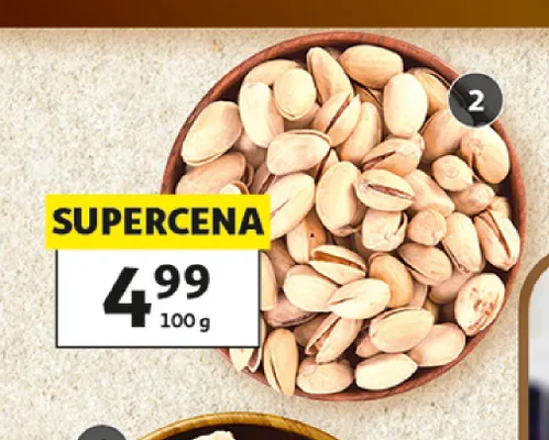 Pistacje solone drobne promocja w Auchan