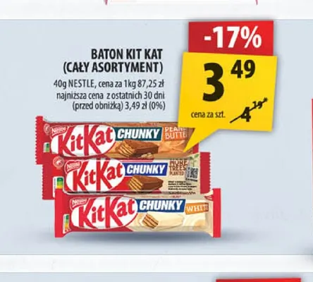 Baton KitKat Chunky White promocja w Arhelan