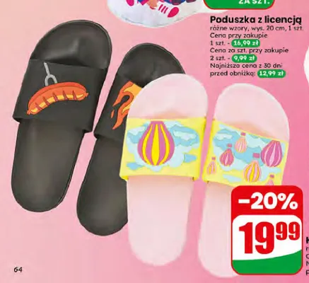 Klapki nie do pary promocja w Dino