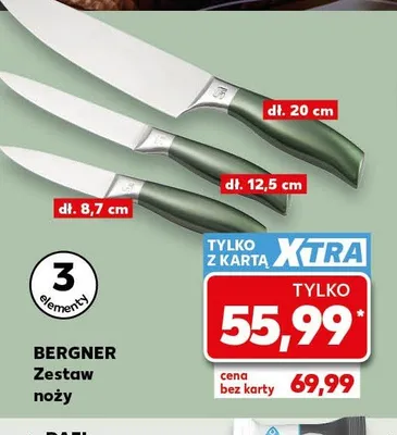 Zestaw noży BERGNER 3 elementy promocja w Kaufland