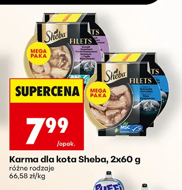 Karma dla kota Sheba 2-pak promocja w Biedronka