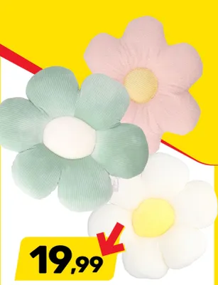 Poduszka kwiatek promocja w Bricomarche