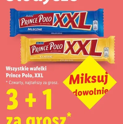 Wafelki Prince Polo XXL Classic promocja w Lidl