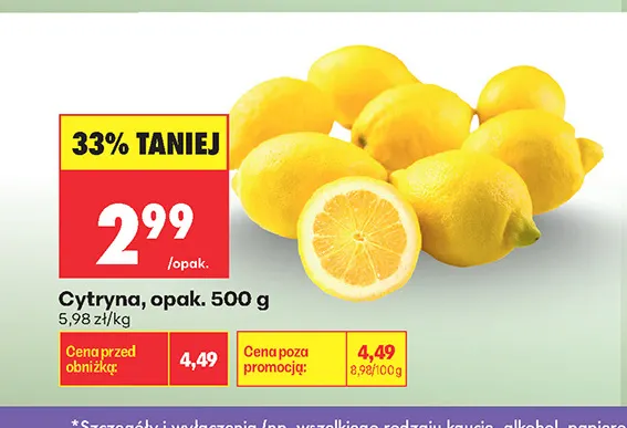 Cytryna promocja w Biedronka