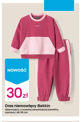 Dres niemowlęcy dziewczęcy Bekkin promocja w Pepco