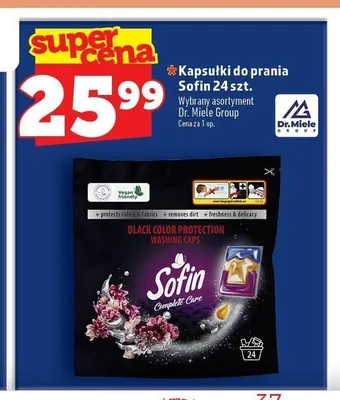 Kapsułki do prania Sofin Black Color Protection promocja w TOPAZ