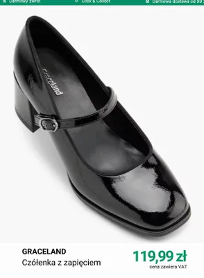 Czółenka z zapięciem Graceland promocja w Deichmann