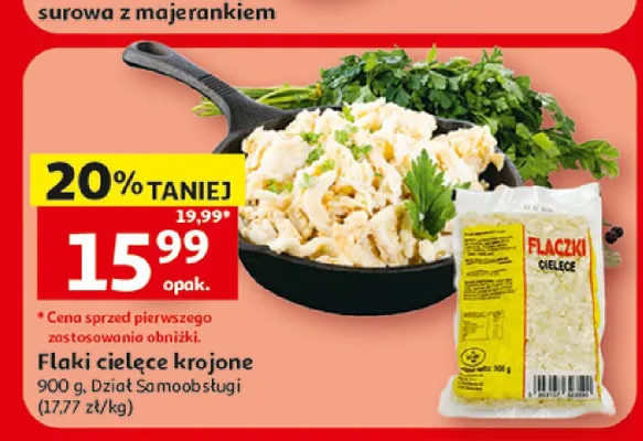 Flaki cielęce krojone promocja w Auchan