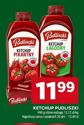 Ketchup Pudliszki łagodny promocja w Stokrotka