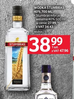 Wódka Stumbras 40% promocja w Selgros