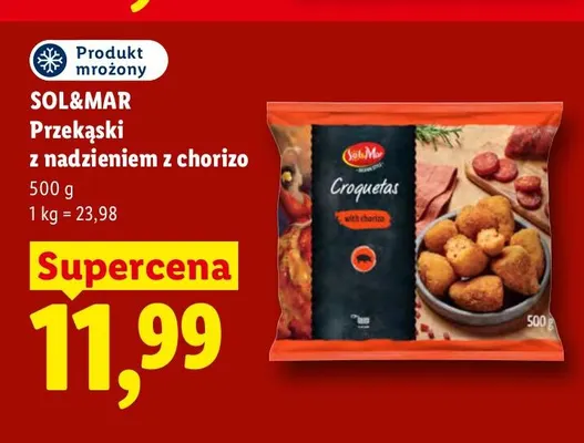 Przekąski z nadzieniem z chorizo Sol & Mar promocja w Lidl
