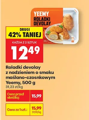 Roladki devolay z nadzieniem o smaku maślano-czosnkowym promocja w Biedronka
