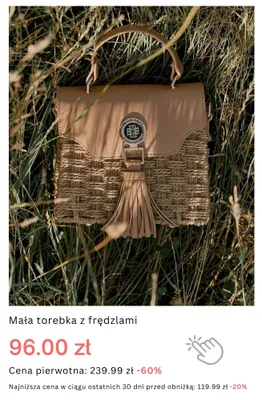 Torebka damska Monnari mała z frędzlami promocja w Monnari