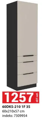 Szafka kuchenna 60DKS-210 1F 3S promocja w Merkury Market