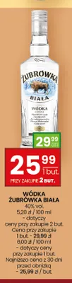 Wódka Żubrówka Biała promocja w Twój Market