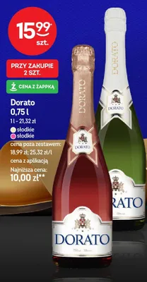 Wino Dorato słodkie promocja w Żabka