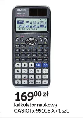 Kalkulator naukowy CASIO fx-991CEX promocja w Empik