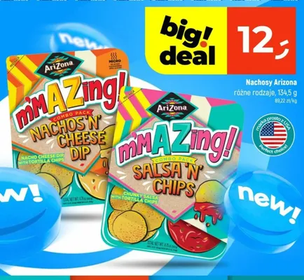 Nachosy Arizona mmAZing! Nachos 'N' Cheese Dip promocja w Dealz