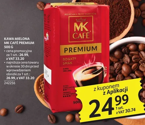 Kawa mielona MK Café Premium 500 g promocja w Selgros