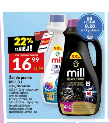 Żel do prania Mill black&dark promocja w Twój Market