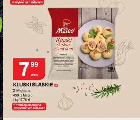 Kluski śląskie z mięsem Mateo promocja w Chorten