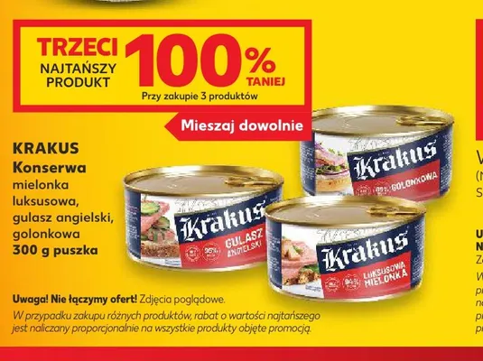 Konserwa golonkowa Krakus promocja w Kaufland